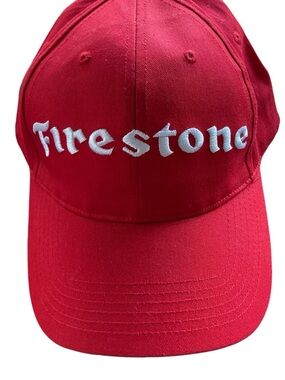 Vintage Firestone Red Baseball Cap